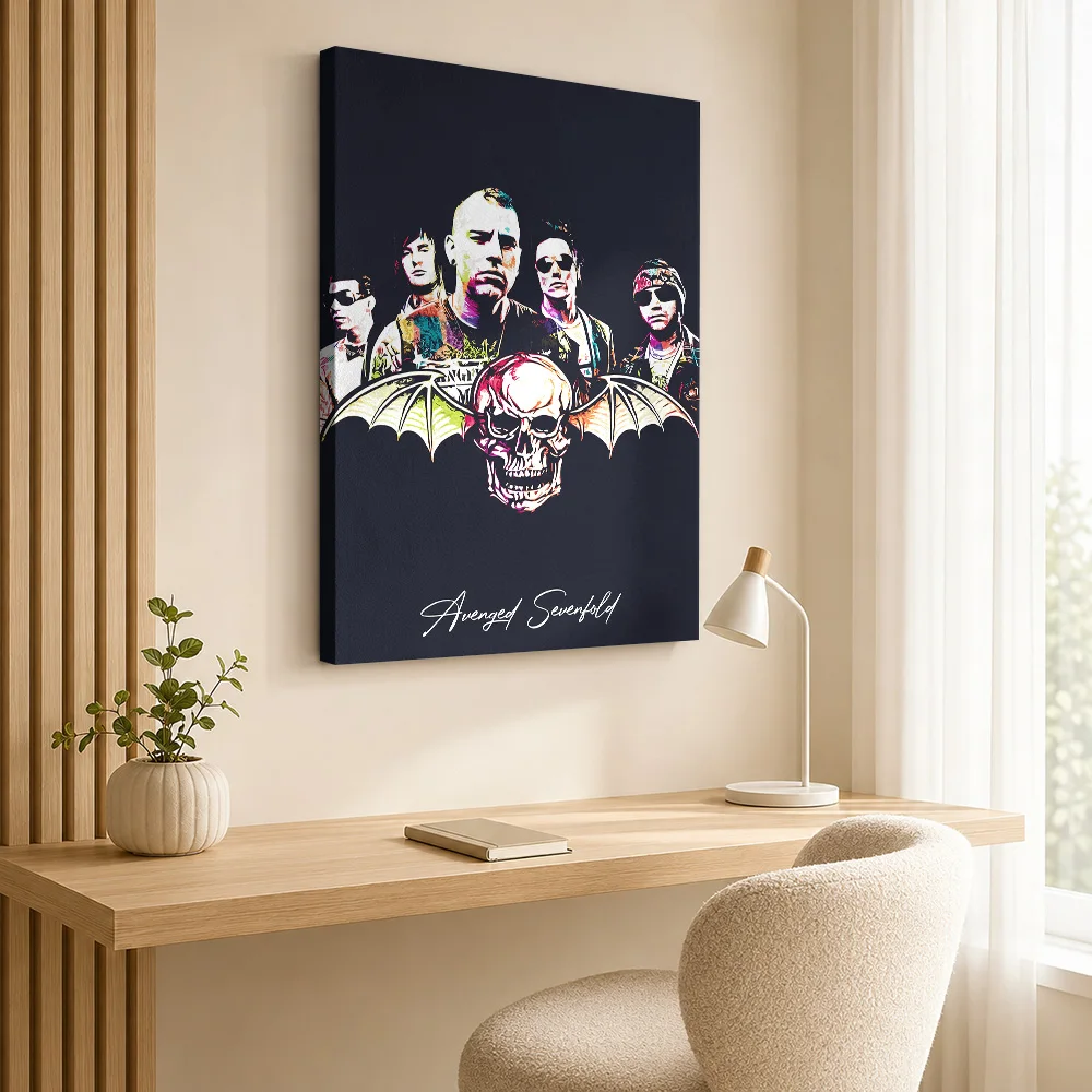 Avenged Sevenfold Canvas Poster Customized Photo Modern Aesthetic Canvas Wall Art for Office Decor Ready to Hang Gift for Fans