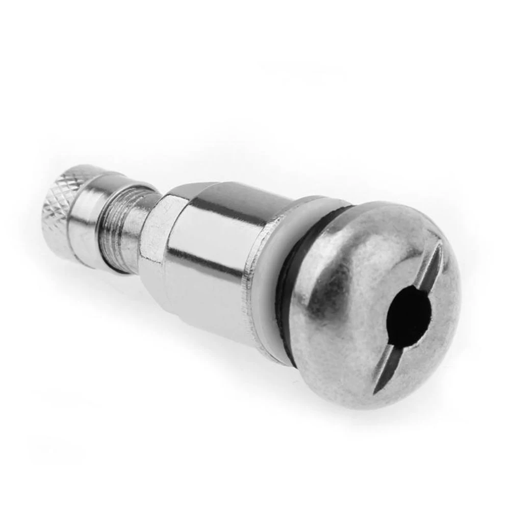 4 PCs Stainless steel car valve, air valve, hex wheel valve, valve poles, wheel valve nipel