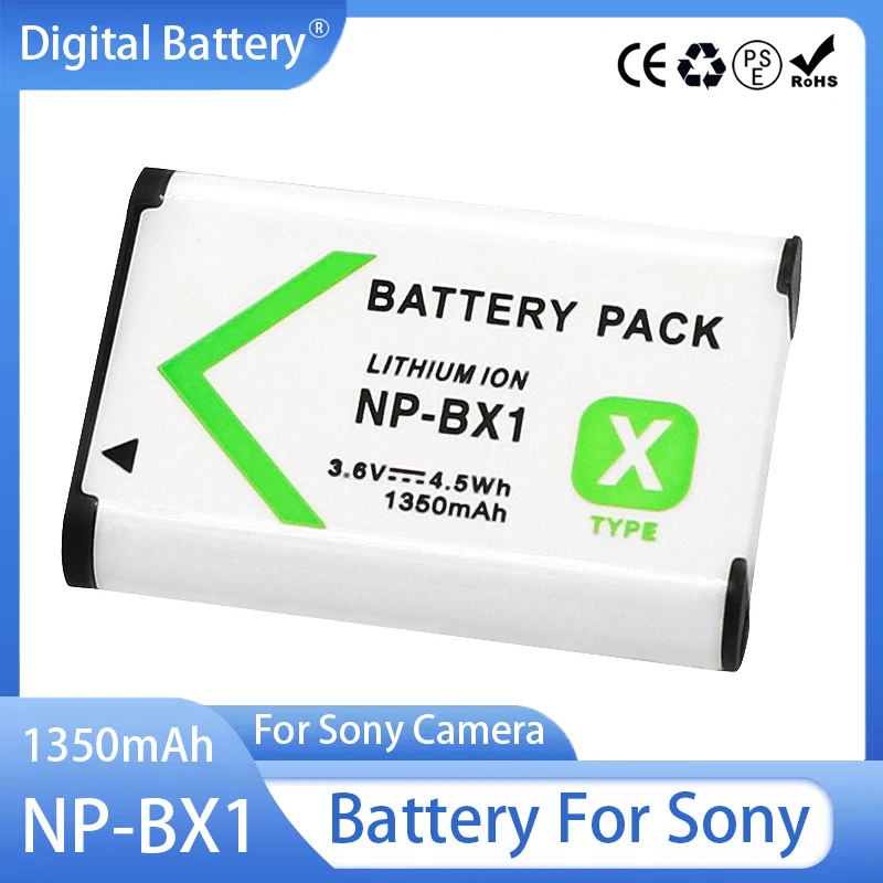 

1350mAh NP-BX1 Battery 3.6V NPBX1 Rechargeable Batteries For Sony DSC RX1 RX100 M3 M2 RX1R WX300 HX50 PJ240E AS15 WX350 Camera