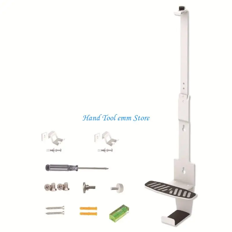 H37F Multifunction Storage Bracket Space Saving Holder for SLIM Game Console Wall Mount Base with Headphone Organizers