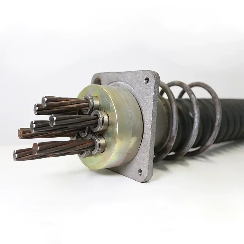 Dead end column tension anchor wedge clamp 1/2 inch anchor prestressed wedge anchor