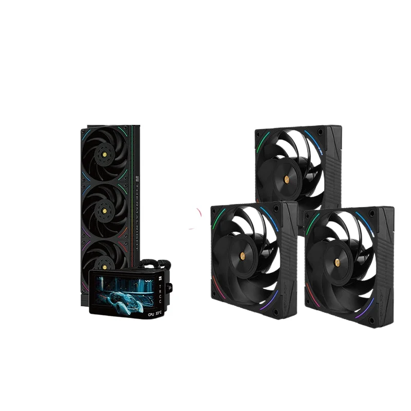 

Fantasy Vision UB Black ARGB Water Cooled 360 Curved Screen Anti-Leaf Fan Set