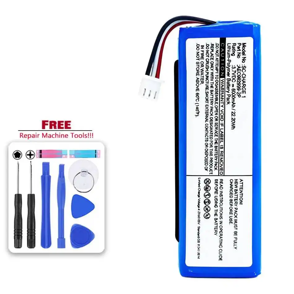 

Высокоэффективный аккумулятор емкостью 6000 мАч для портативного Bluetooth-динамика Jbl Charge 1 AEC982999-2P Charge1