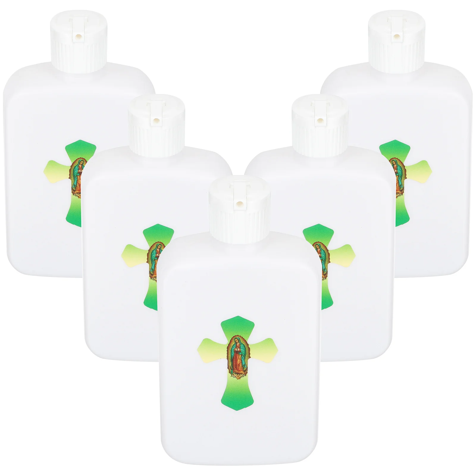 

6Pcs Holy Water Bottles Plastic Refillable Small Containers for Catholic Christian Blessing Wedding Party Favor