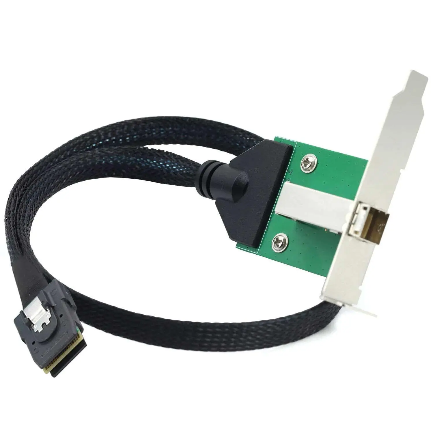 

JavicTech 12G External Mini SAS HD SFF-8644 Female to Mini SAS SFF-8087 36P Male Data Server Raid Cable Adapter (0.5M)