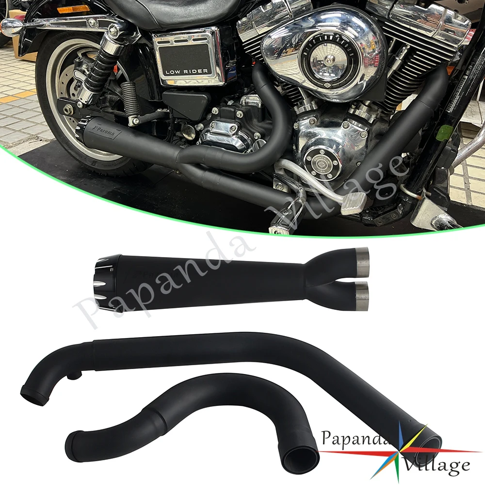 

For Harley Touring FLHTKSE FLHTKL FLHTPI FLHTI FLHX FLHXST FLTRU 2-into-1 Exhaust Motorcycle Slip On Mufflers Drag Pipe 2017-25