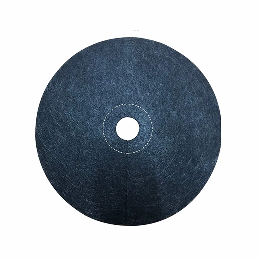 Barrière de désherbage avec anneau de pain d'arbre Non tissé, tapis de protection, couverture pour plantes, Anti-herbe, contrôle des mauvaises herbes en tissu de jardinage, 15cm-82cm