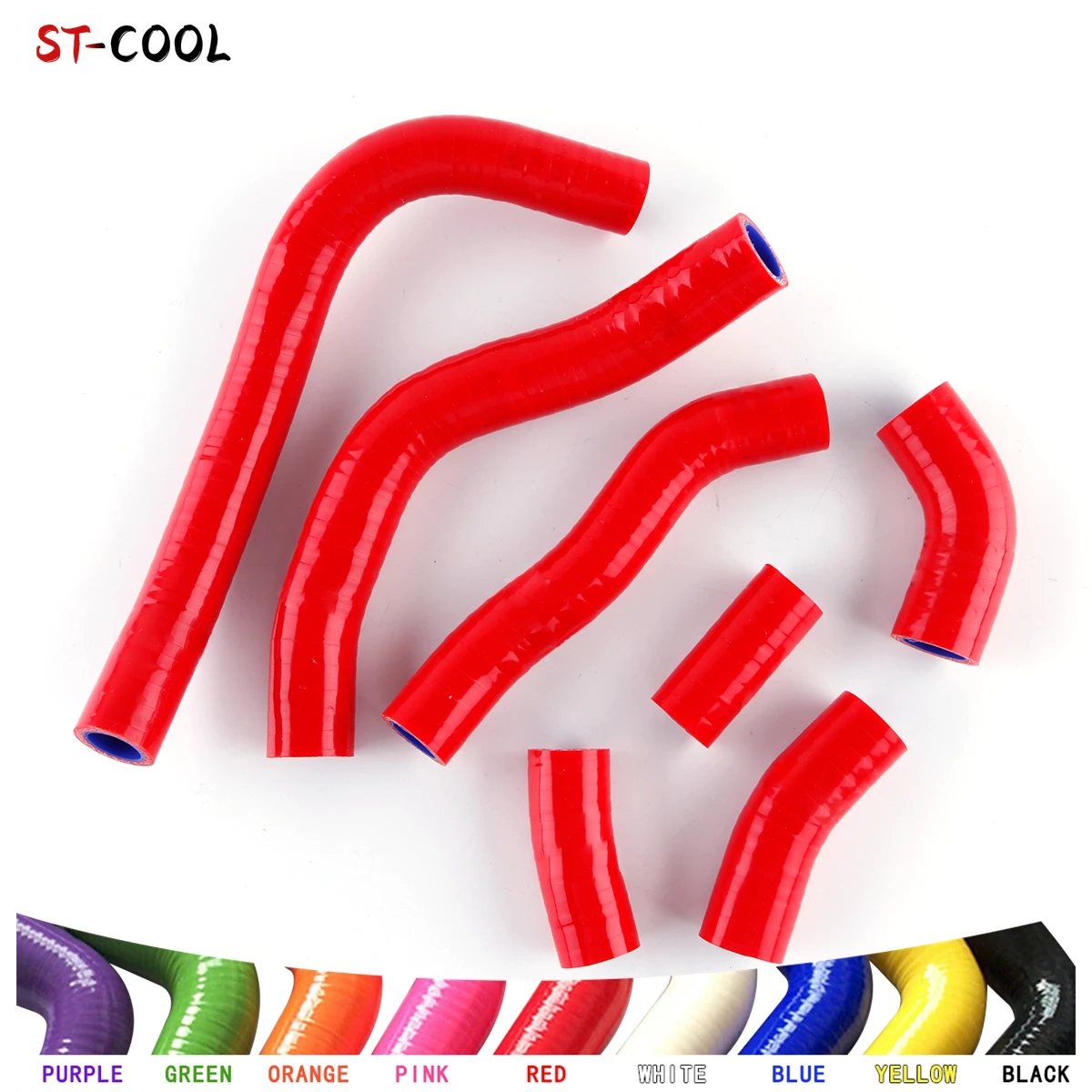 

FOR HONDA CRF 450 R CRF450R 2009 2010 2011 2012 Radiator Hose Kit Silicone Pipe 7Pcs 10 Colors