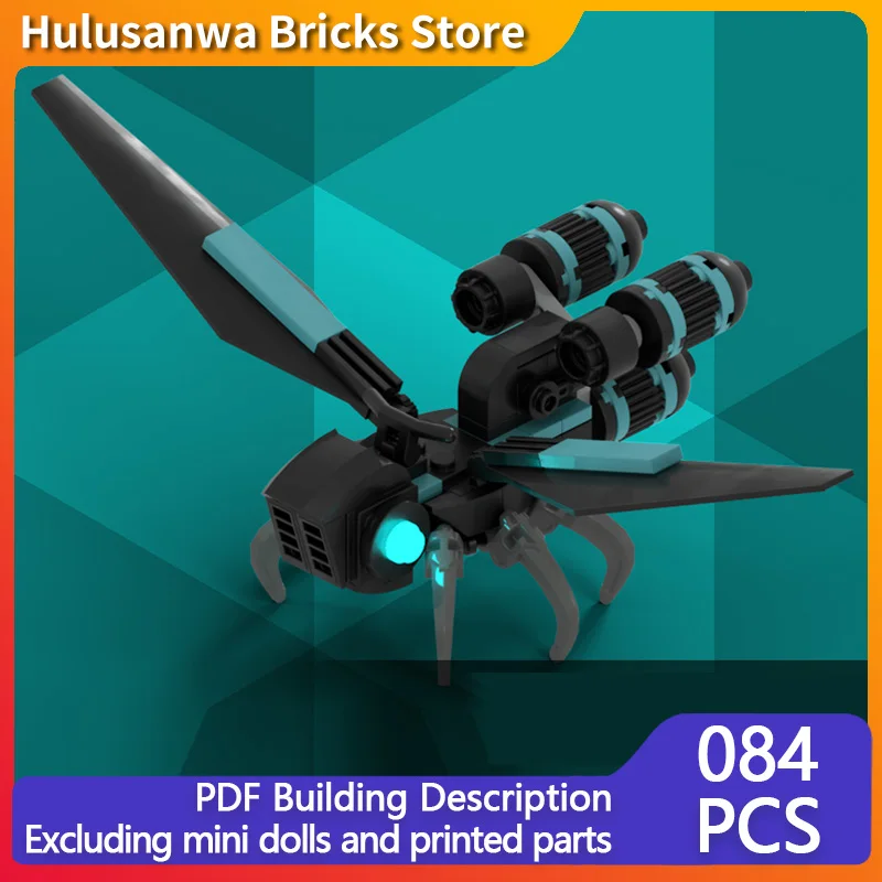 

Бионическая модель беспилотного летательного автомобиля MOC, строительные кирпичи, военное оборудование, модульные технологии, подарки, праздник, сборка, детские игрушки