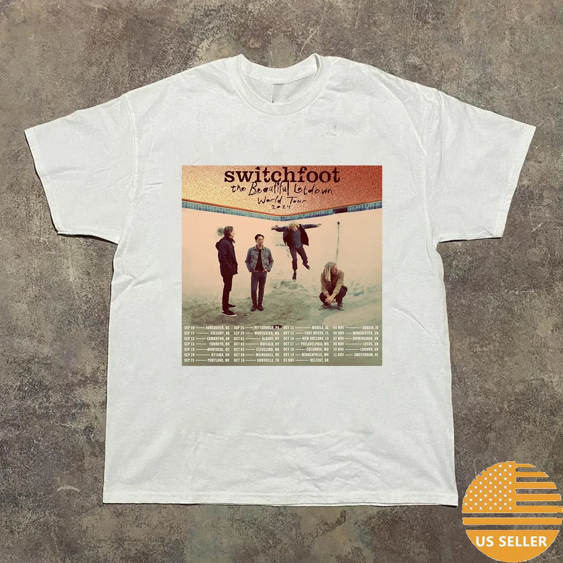 Switchfoot The Beautiful Letdown World Tour 2024 T Shirt Full Size S-5XL