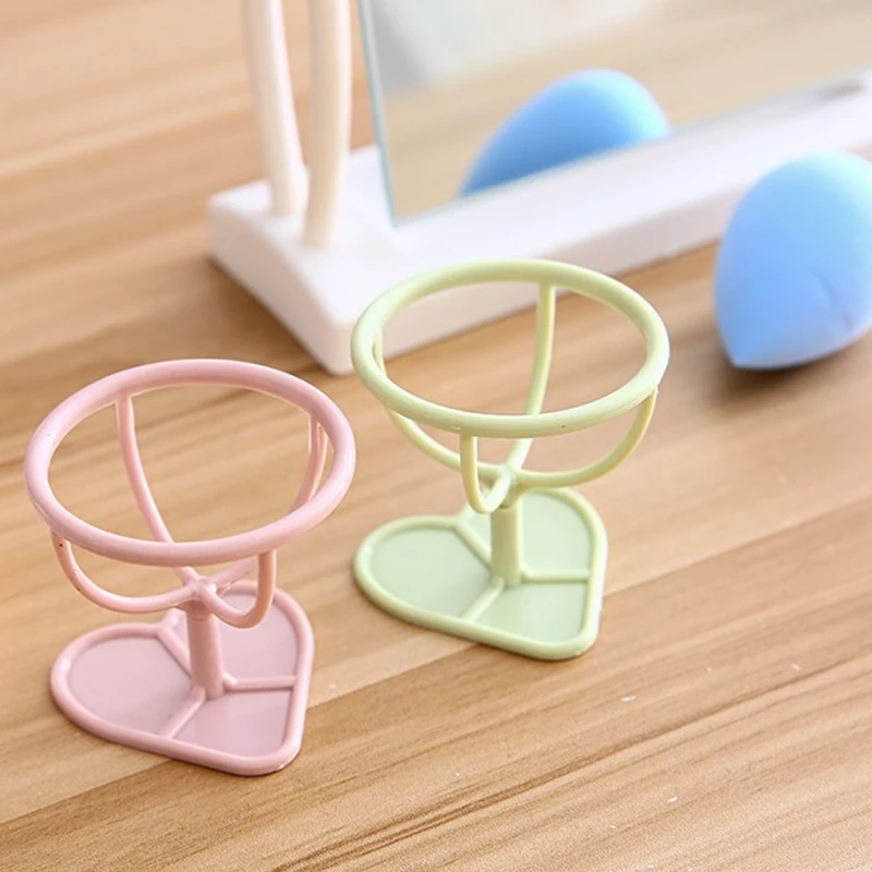 2PCS Beauty Holder Powder Puff Bracket Box Dryer Organizer Beauty Shelf Tool