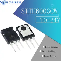 5pcs STTH6003CW TO-247 STTH6003 TO247 300V 60A new original