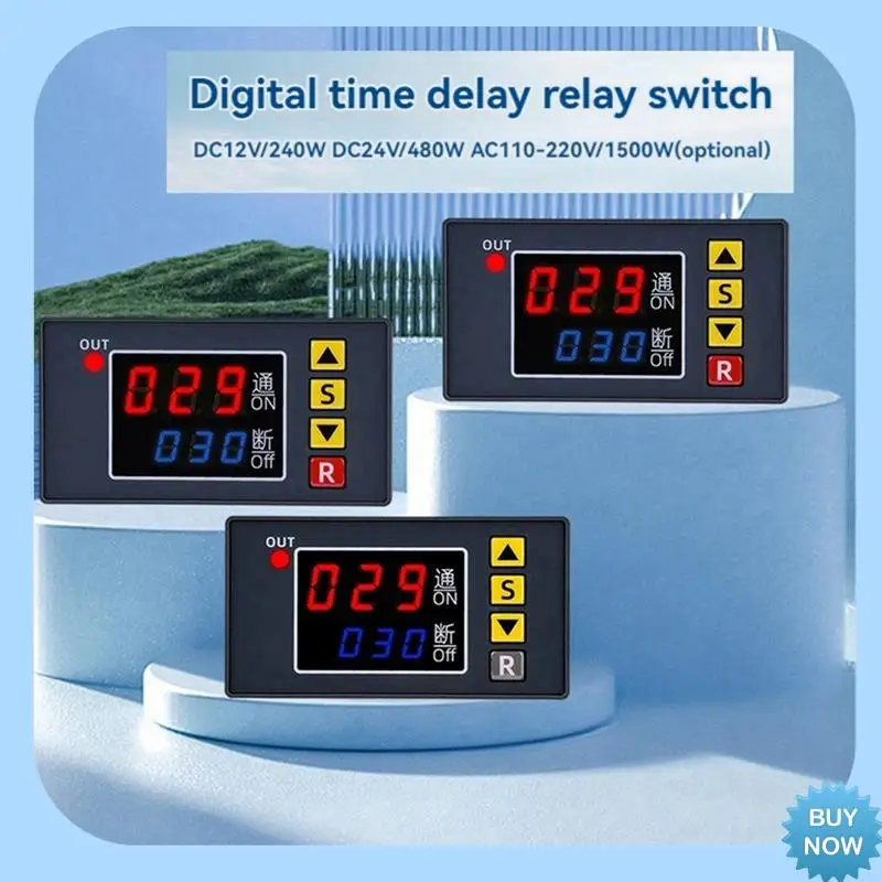 A47Z T3231 Programmable Time Controller Dual LED Display Digital Relay Time Delay Switch