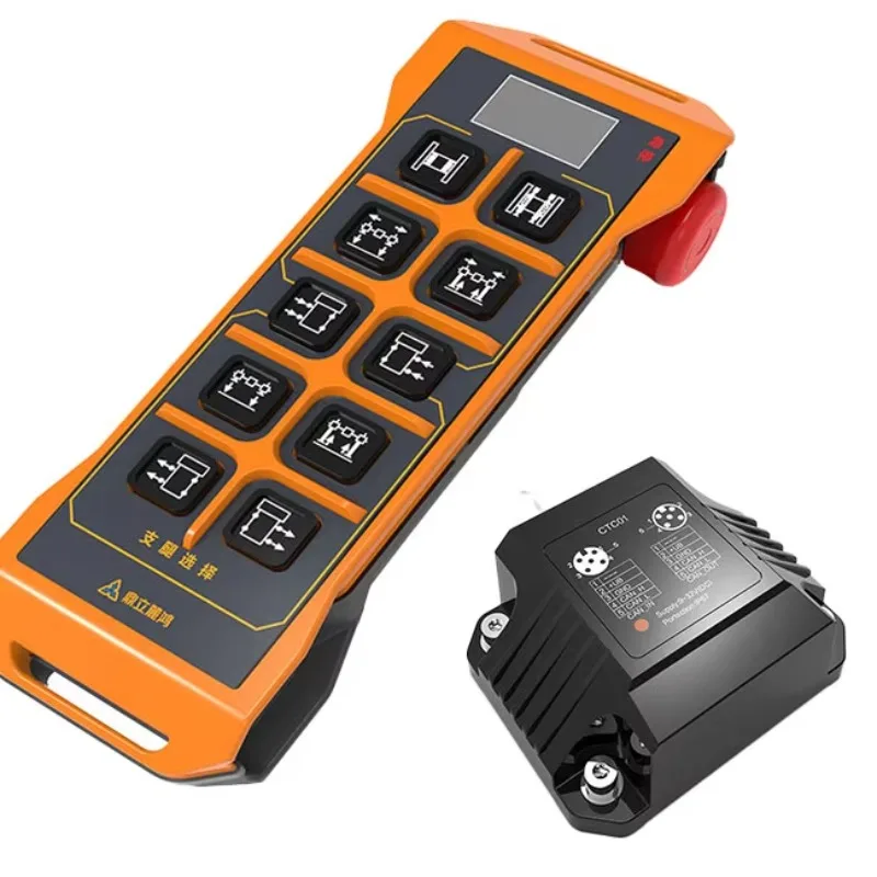 Wireless Remote Control Mini Display Pushbutton Switch Industrial Control Receiver Crane Construction Machinery Parts CE