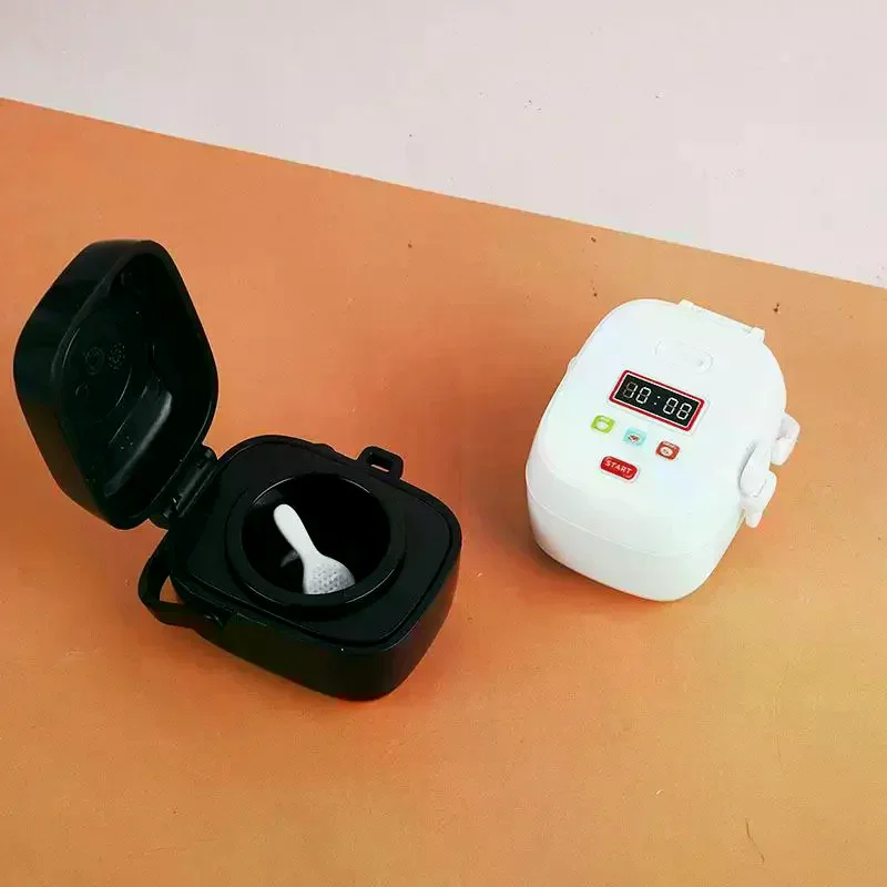 1 Juego de Mini accesorios para juego de imitación de comida 1:12, muebles para casa de muñecas, modelo de cocina, Kit de juego, gabinete de cocinas de arroz en miniatura