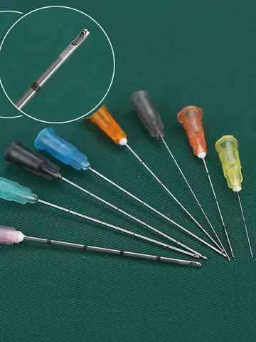 50pcs Disposable Blunt Tip Cannula Needle For Filler Injection 18G 21G 22G 23G 25G 27G 30G Uric Acid Facial Filling Nose 1 box