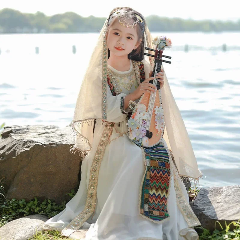 Western Regions Princess Hanfu Girls' Chinese Style Ethnic Clothing  New Spring and Autumn Style Ancient Style Super