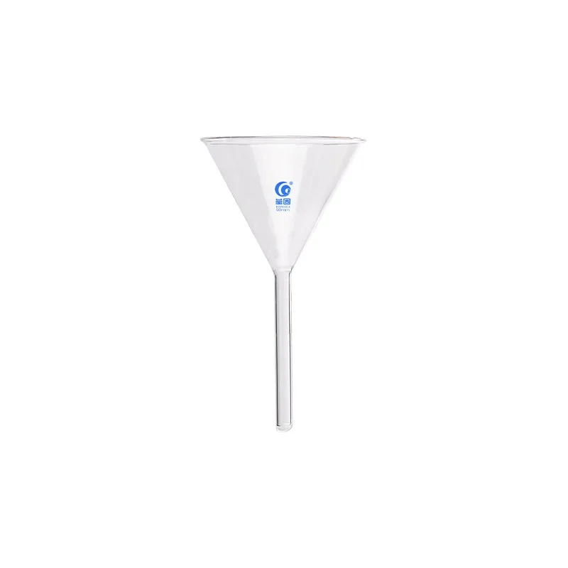 2pcs/lot Dia 100mm Clear Glass funnel with straight top SHORT NECK for Laboratory tests