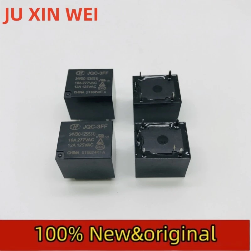 10PCS Hongfa relay JQC-3FF-024-1ZS group conversion 5-pin 10A250VACHF3FF-24VDC-1ZS