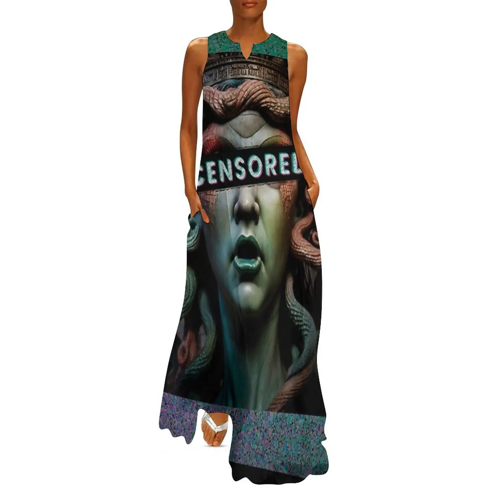 

Sticker Medusa Censored Long Dress Bride dresses dresses korean style summer dresses ladies 2025 cocktail