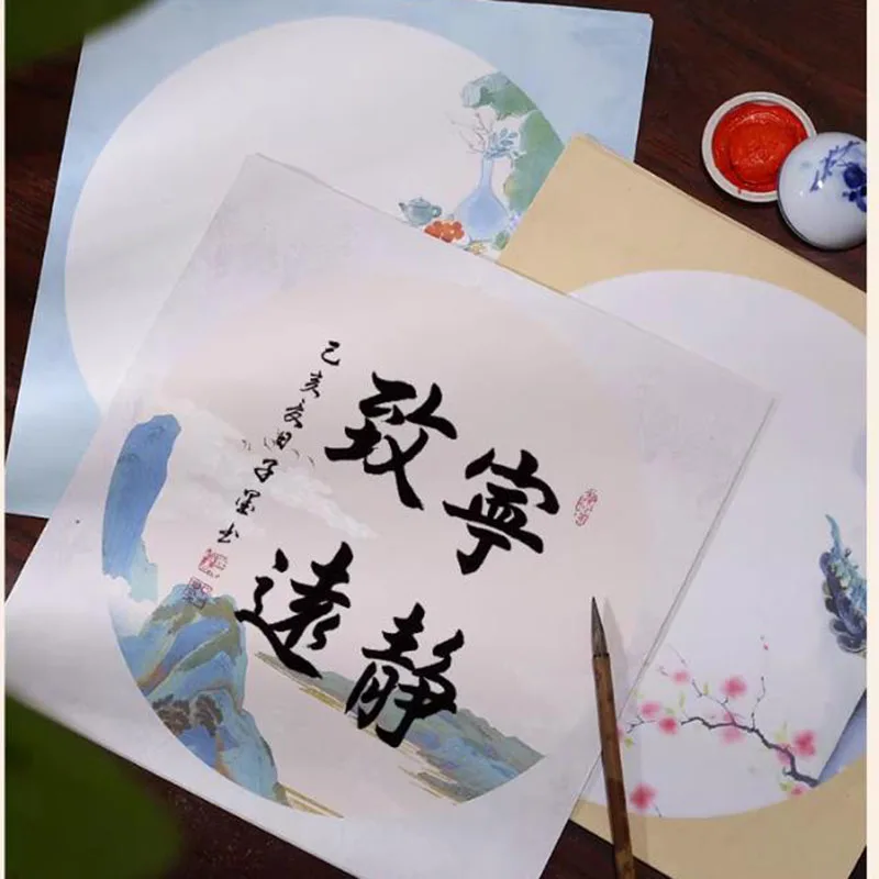 

Бумага Xuan для живописи Гонби и Сяйи - 20 листов для батик-рисования, слегка просвечивающаяся, готовая к оформлению в раму