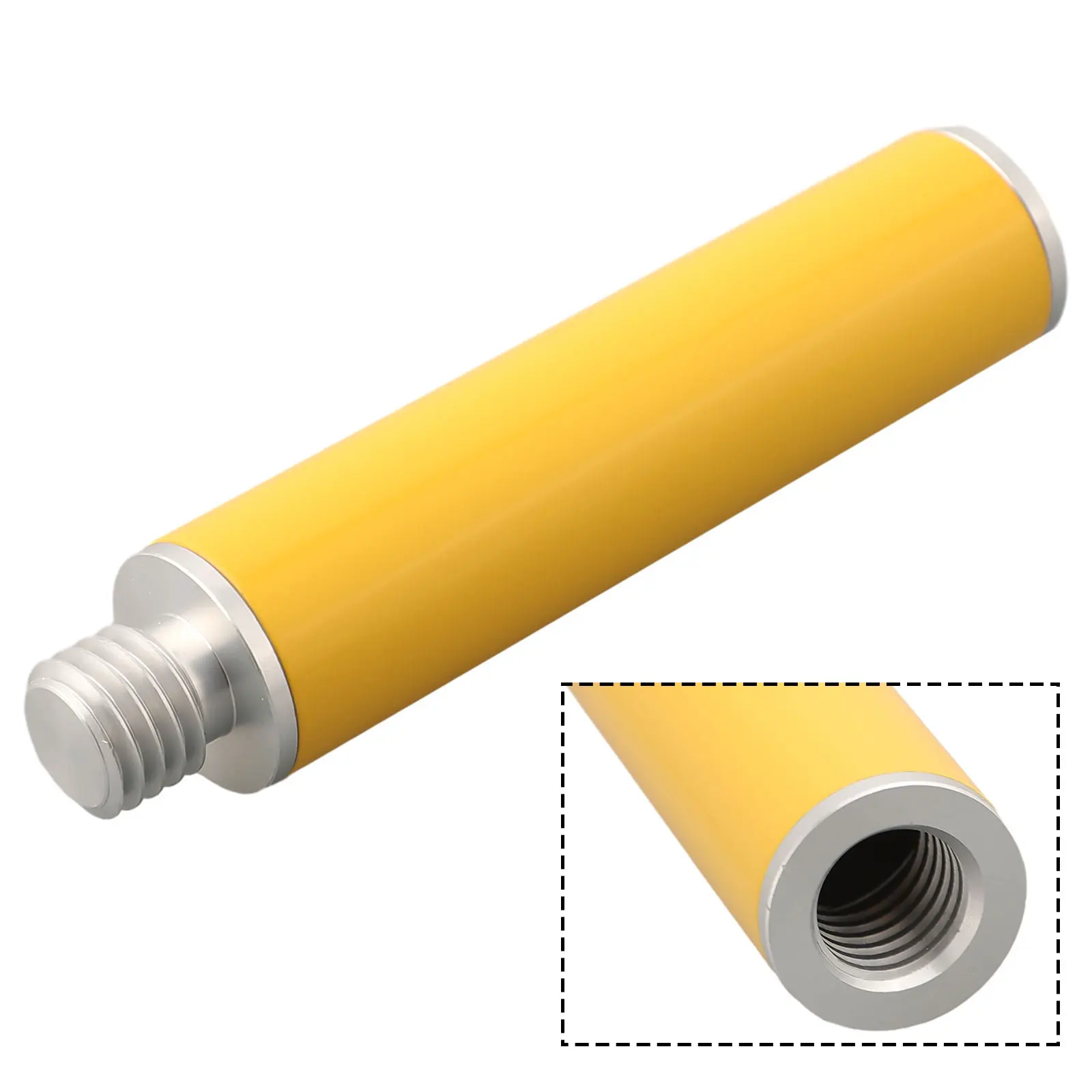 Aluminum Alloy 5/8 Thread Extension Pole D=25mm For GPS For Gnss Measuring Rod 10cm 20cm 30cm Yellow Surveying Instrument