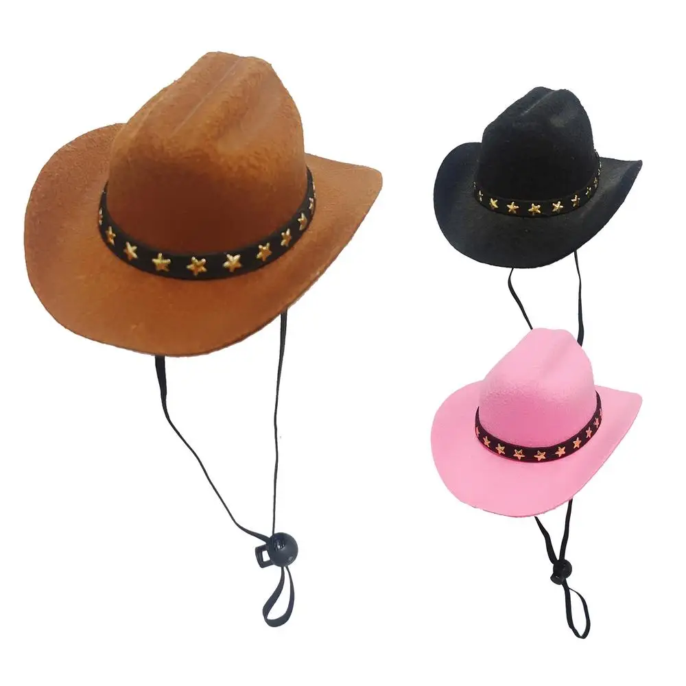 Small pet Cowboy Hat for Dogs cats Cowboy Hat pet Halloween Costumes Party Decoration Pet role-playing hat mini cowboy hat