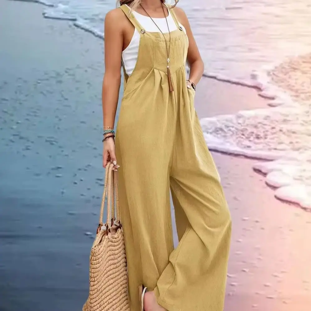 

Women Loose Fit Fashion Overalls Wide Leg Baggy Bib Overalls Jumpsuit Dungarees Summer Jumpsuit Casual Elegant Overalls Summer