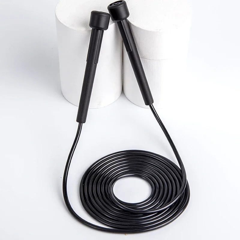 

1 шт., 2,8 м, скоростная скакалка, профессиональная скакалка для взрослых и детей, тренажерный зал, ПВХ, регулируемая скакалка для фитнеса, тренировка мышц, бокса