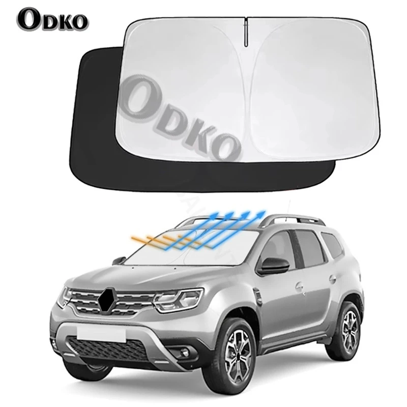 Para Dacia Duster 2012-2020 2021 2022 2023 2024, accesorios para automóviles, parasol, visera de ventana delantera y trasera, cubierta de bloque de parabrisas de coche sun e