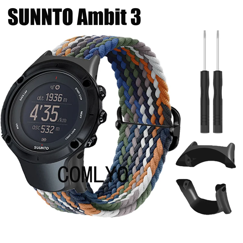 

For SUUNTO Ambit 3 Sport Run Strap Band Nylon Belt Adjustable Soft Breathable Wristband Smartwatch Women Men Belt