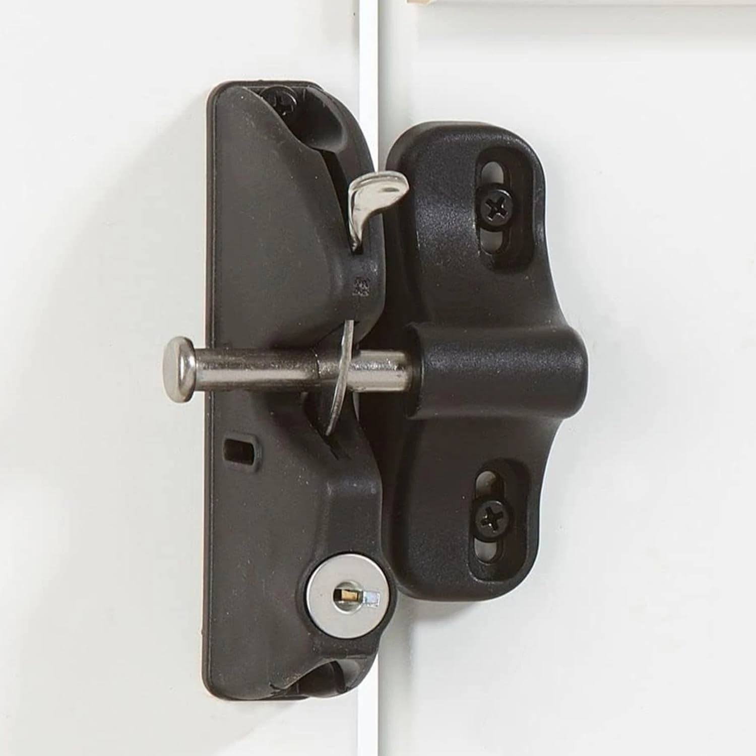 Automatic Locking Automatic Locking Gate Lock with  2 Keys Lockable Lockable Gate Lock Metal Wood-Plastic Fence Latch