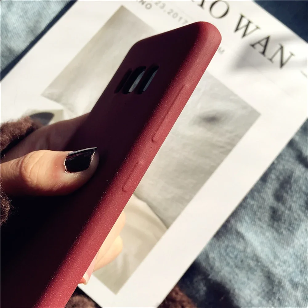 Matte Sandstone Silicone Phone Case For Oneplus 7 8 Pro 5T 5 One Plus 6T 6 Oneplus7 Soft Frosted TPU Skin Cover Coque Protection
