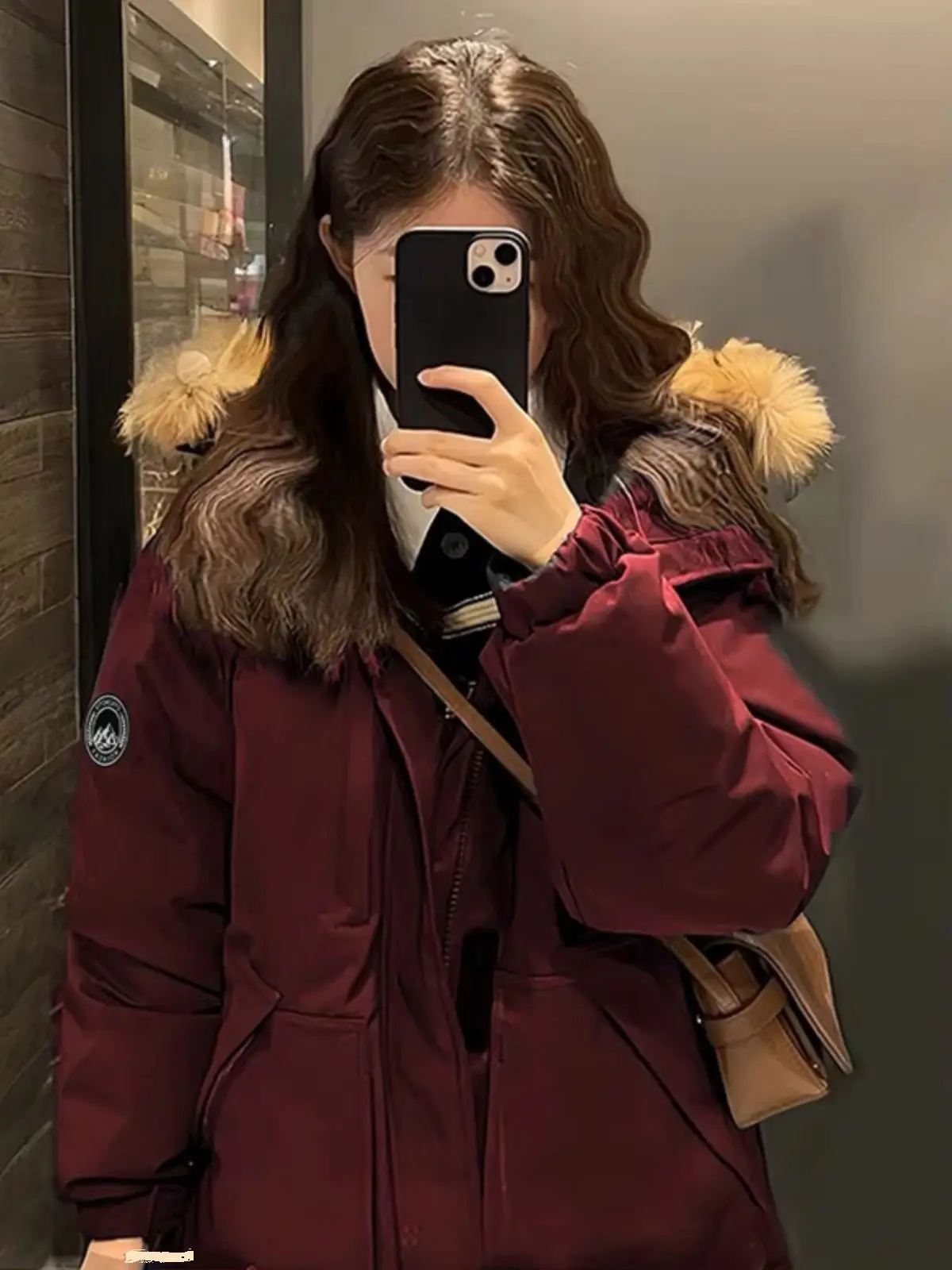 

Куртка-парка женская осенняя камуфляжная для активного отдыха, однобортная, на пуговицах, с эффектом шерсти, приталенная, для многослойного образа