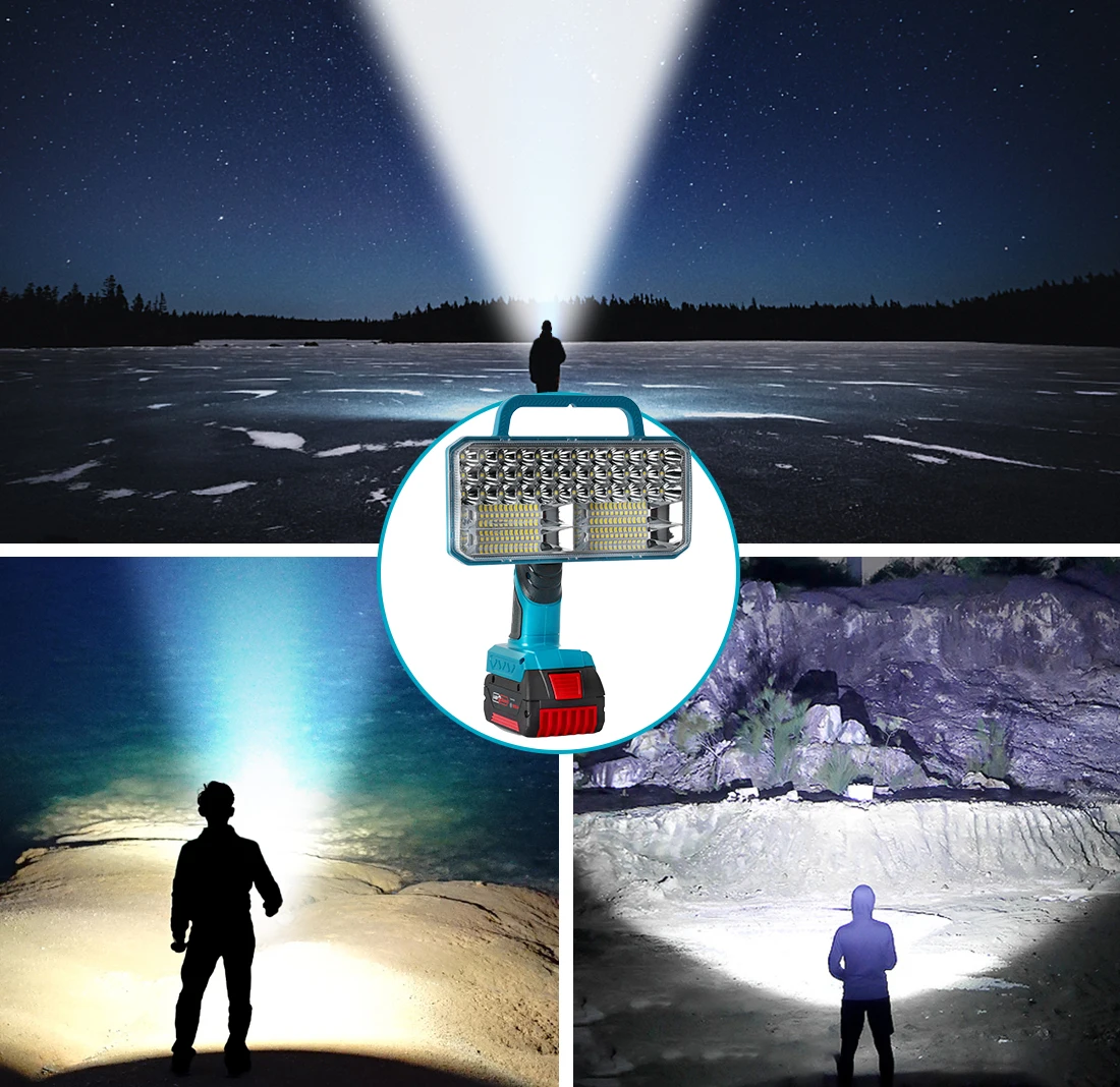 40 واط 4200LM لبوش 18 فولت GBA/GBA ProCORE بطارية LED ضوء العمل 3 أوضاع سطوع USB Wireles للتخييم الخ (لا بطارية)