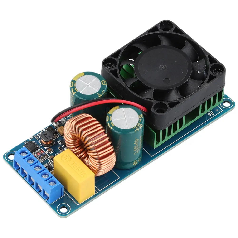 IRS2092S Digital Power Amplifier Board 500W Mono Channel Class D with Speaker Protection Dual DC Power Supply for Car Subwoofer