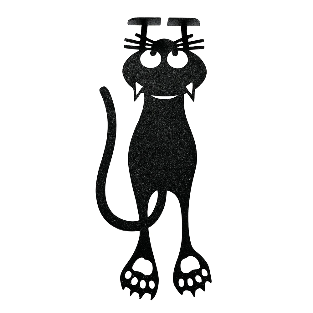 

1pc Cute Cat Bookmarks Metal Bookends Bookmarks Black Cat Reader Men Women Book Lovers Bookworms Reading Markers