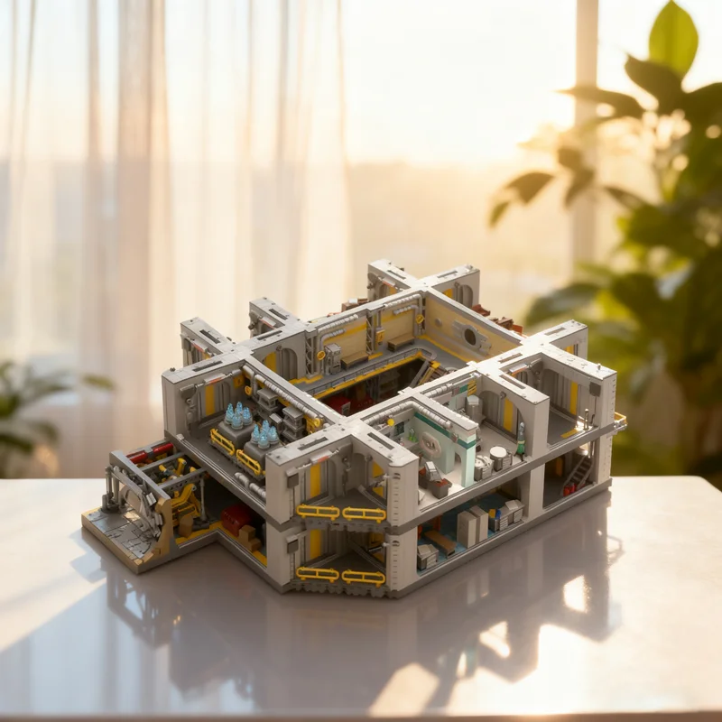 10988 pçs moc pacote fallout 4 vault 8 quartos 2 cidade modelo blocos de construção arquitetura presente natal brinquedos educação tijolo crianças