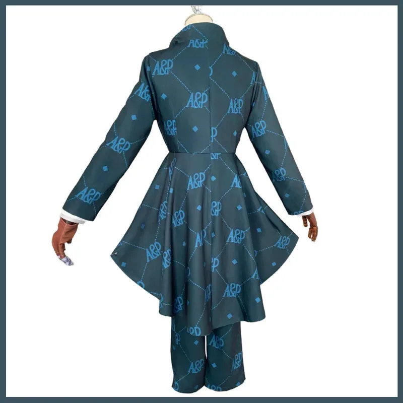 لعبة الهوية الخامس إيما وودز البستاني تأثيري حلي مسرح المضيف سهرة معطف قميص موحد مجموعة كاملة شعر مستعار رجل امرأة كرنفال الدعاوى