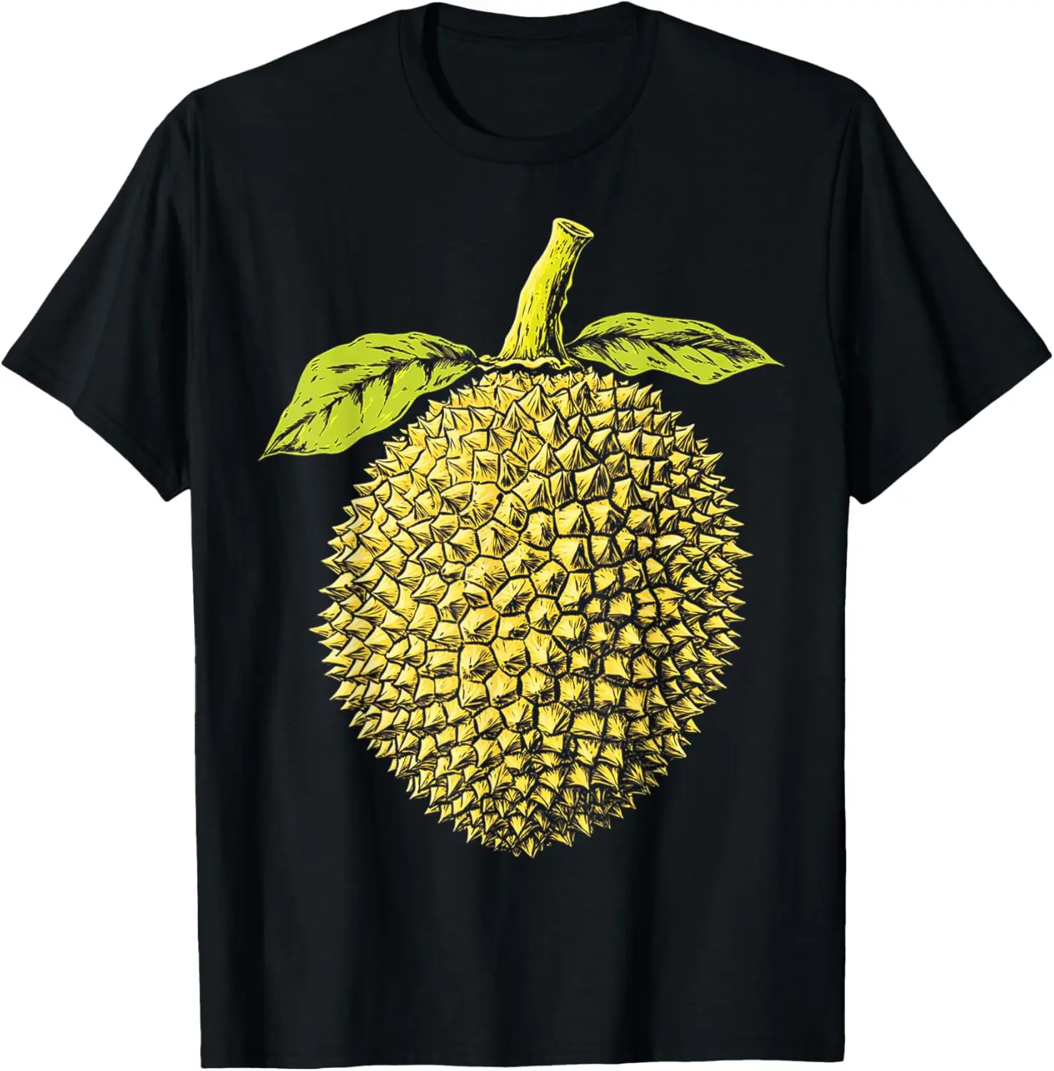 

Durian Fruit Motif Scribble Artwork Durian T-Shirt