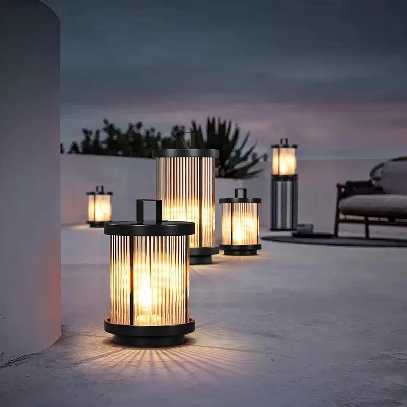 2026 Portable Solar Lawn Light Waterproof Outdoor Villa Garden Pathway Landscape Decor Courtyard Lamp