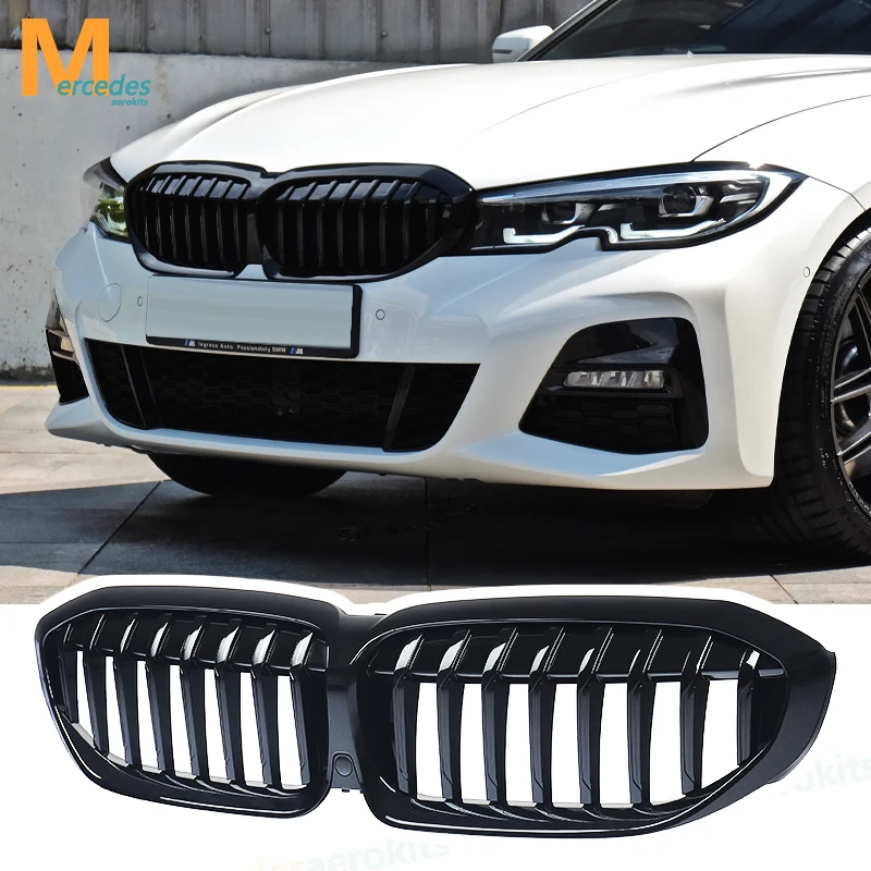 

MagicKit for BMW 3 Series G20 G21 318i 320i 320d 330i 340i 340 2019 2020 Front Kidney Grills Bumper Centre Grille Mesh