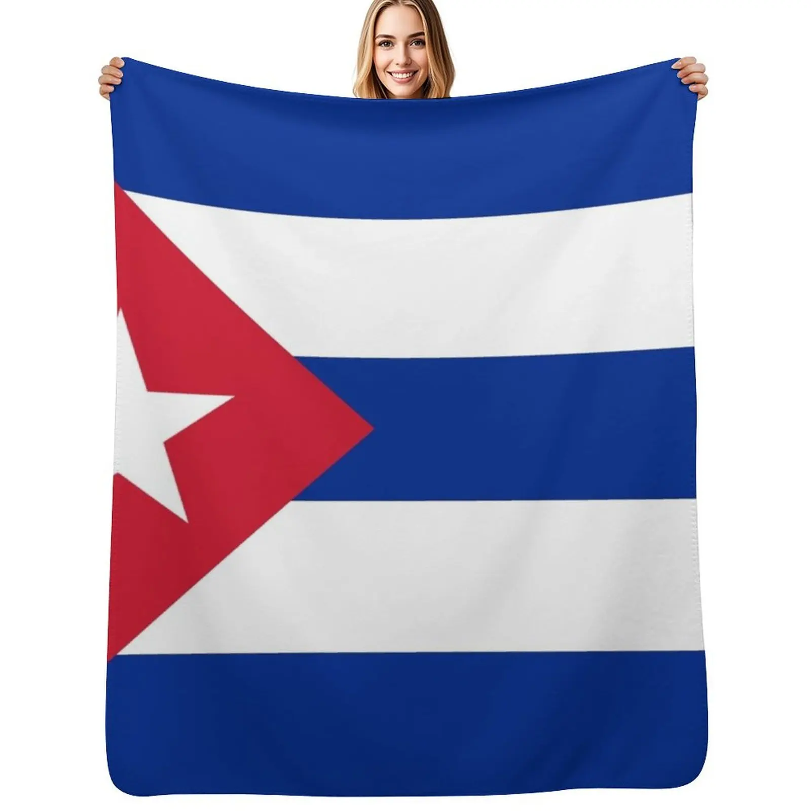 

Cuba flag Throw Blanket wednesday Loose Plush Thermal Blankets