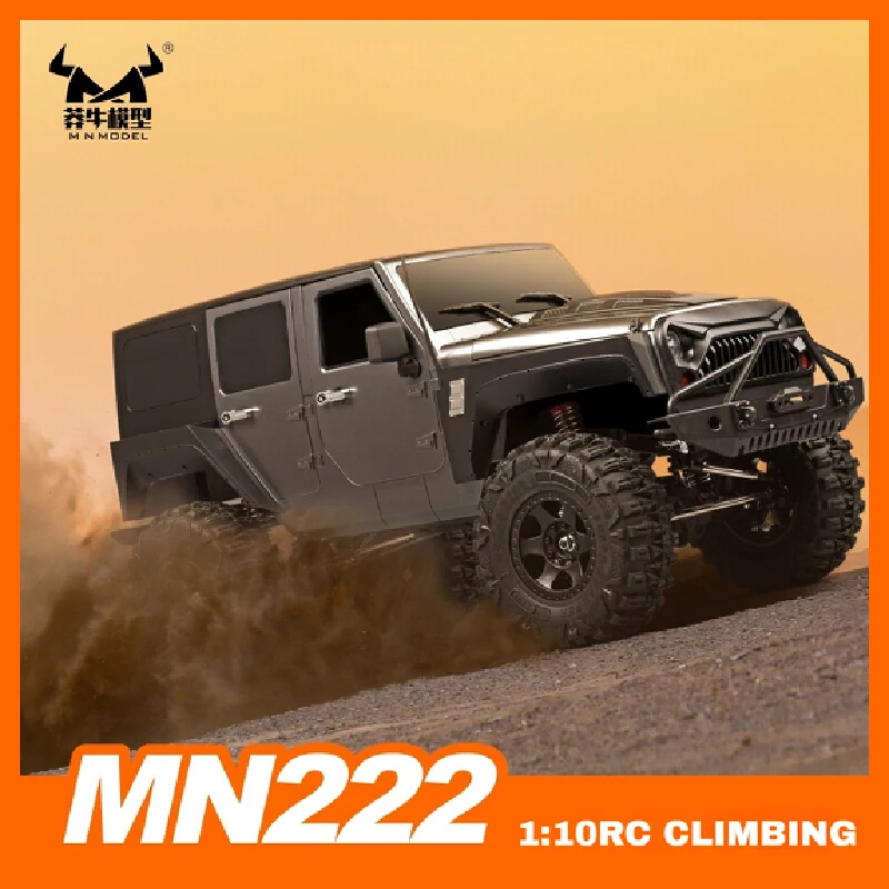 New product MN222 RC four-wheel drive climbing car metal 1:10 simulation scale off-road remote control car adult model toy