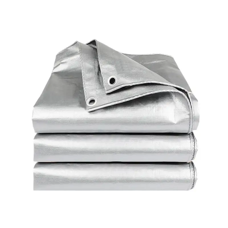Thickened Sunshade Tarpaulin Truck Outdoor Sunscreen Tarpaulin Waterproof Double Silver Sunshade Cloth Rainproof Cloth