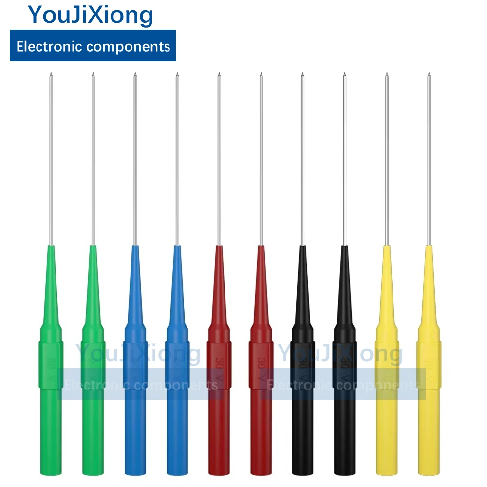 

10PCS 1mm Coarse Probe Auto Repair Test Puncture Wire Meter Rod Back Pin Multimeter Pen Pin Curved Pin