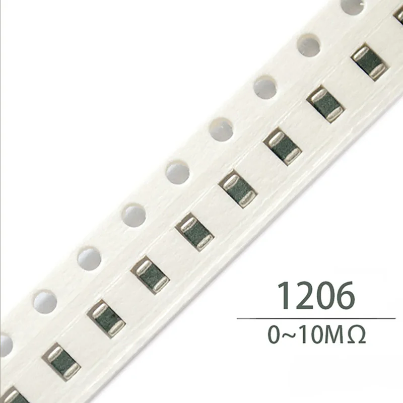 Резистор 1206 SMD 0R ~ 10M 1/2W ohm0R 5.6R 6.2R 6.8R 7.5R 8.2R 9.1R 10R 11R 12R 13R 15R 16R 18R 20R 22R 24R 27R 30R 33R