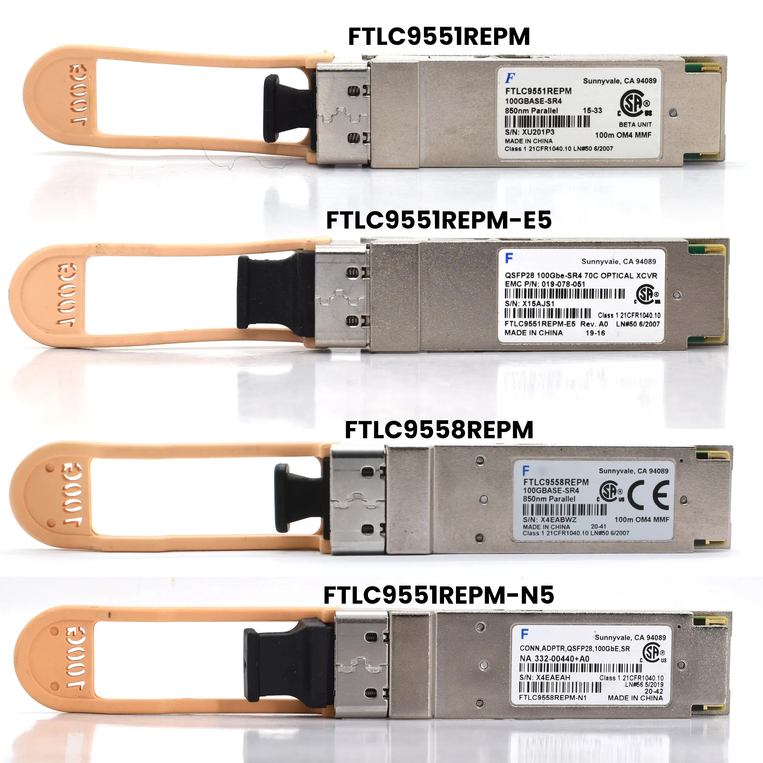 ftlc9551repm-100g-qsfp28-mm-850nm-ddm-mmf-プルアウトケーブル-cisco-dell用-9558repm-e5-n1