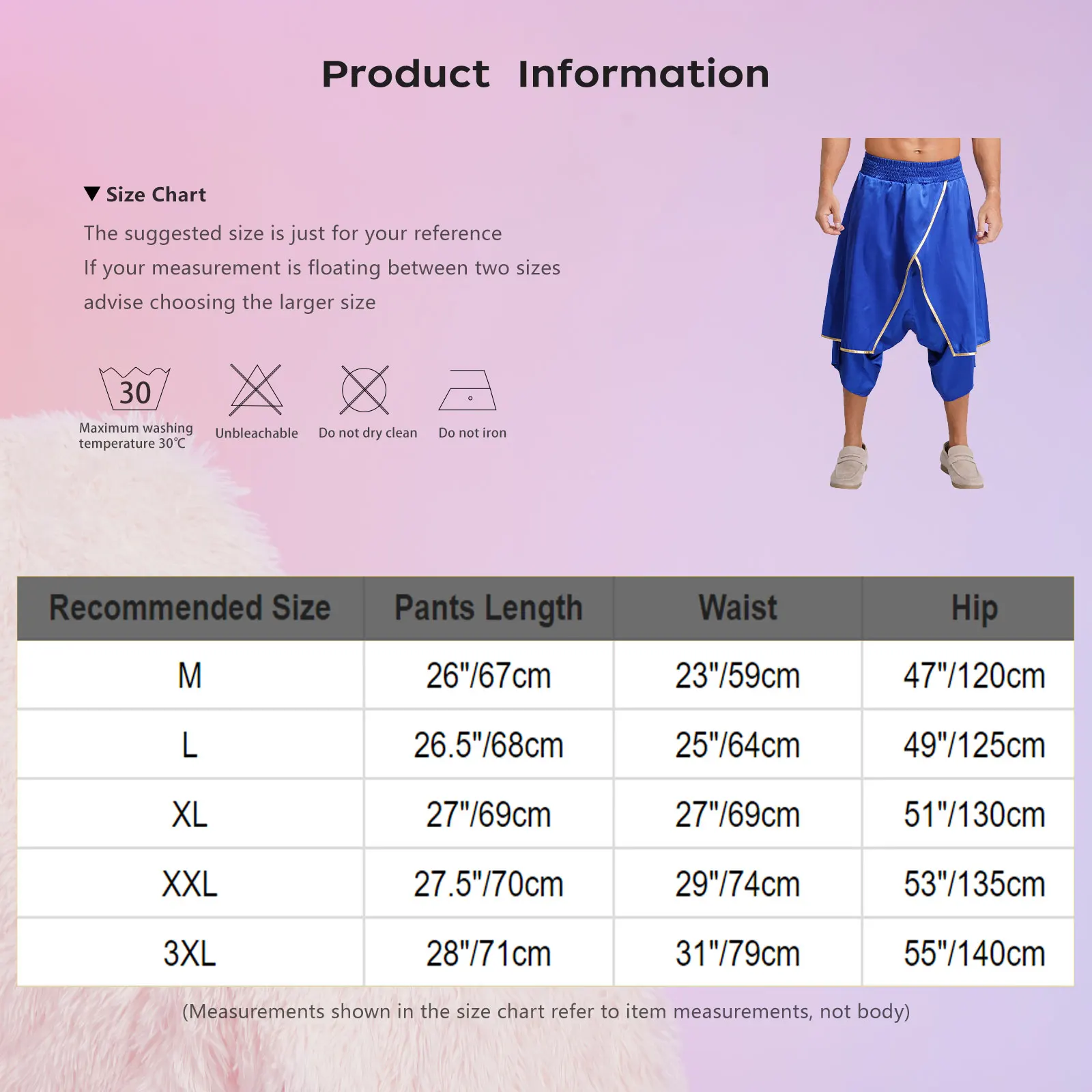 Męskie arabskie spodnie haremki w stylu hippie z nieregularnymi nakładkami, metalicznym wykończeniem, szerokim elastycznym pasem, luźne spodnie typu latarnia, satynowe spodnie dhoti w stylu indyjskim.