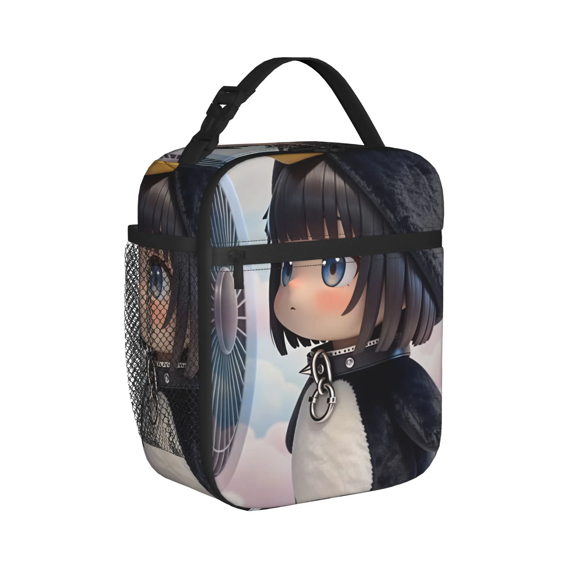 Gugu Gaga Penguin  Lunch Bag  Travel Lunch Box For Women Vintage Graphic Design Thermal Lunch Bags Oxford Portable Cooler Bag